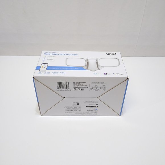 Feit Electric Flood Light Smart LED Light 2000 Lumens Dual Head 120° Angle NIB - Picture 6 of 7